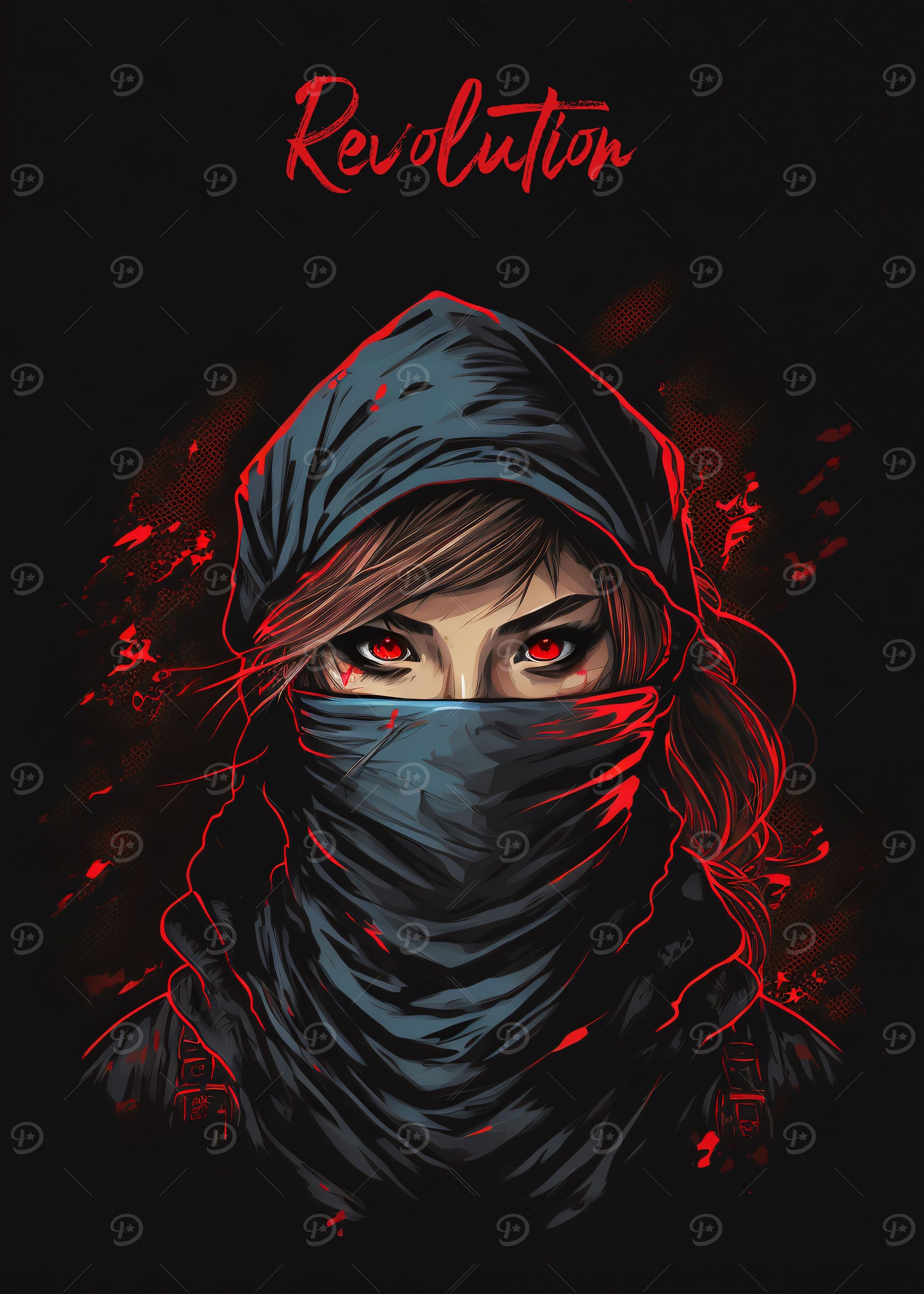 Anime girl illustration