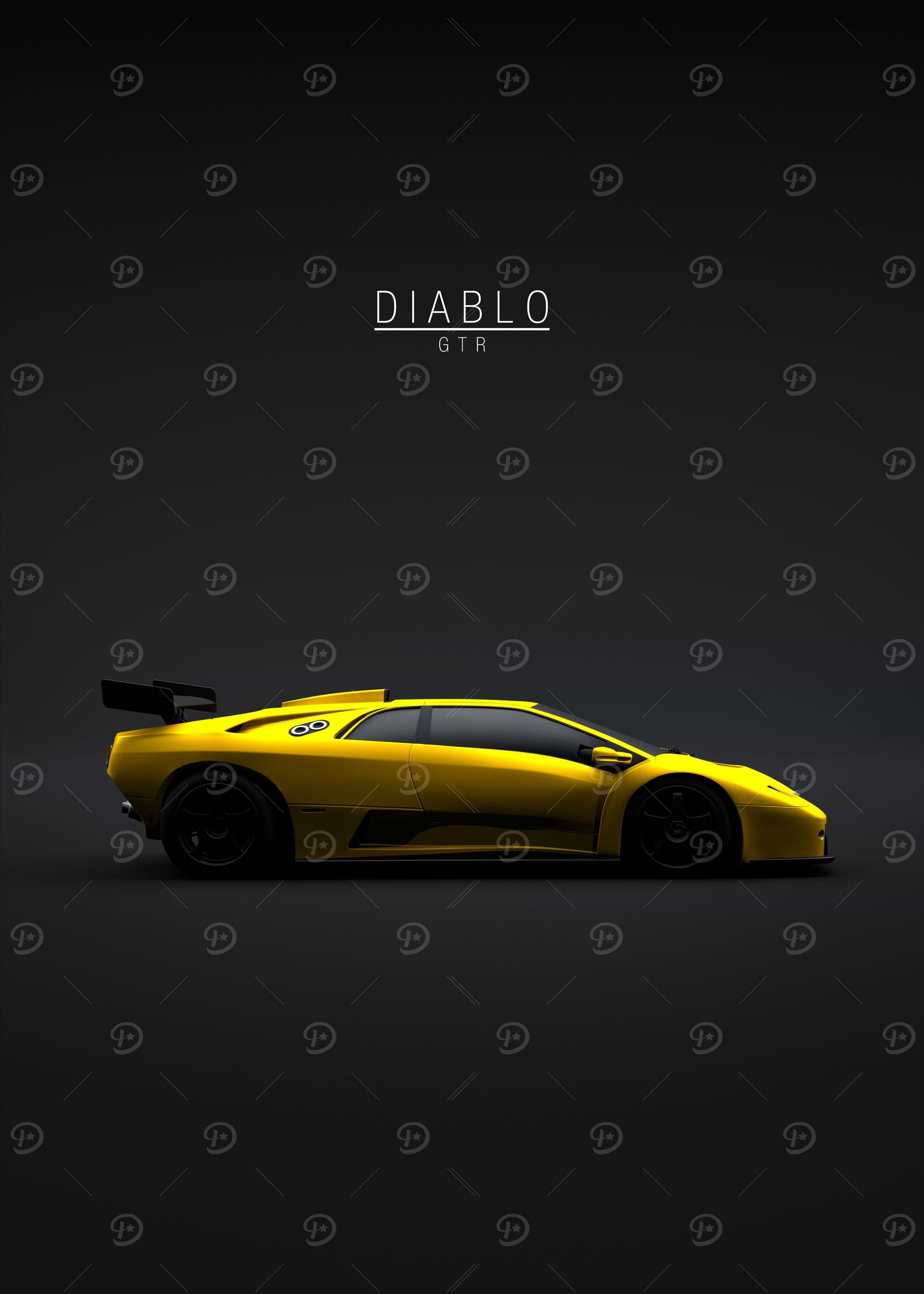 1999 Lambo Diablo GTR Yell
