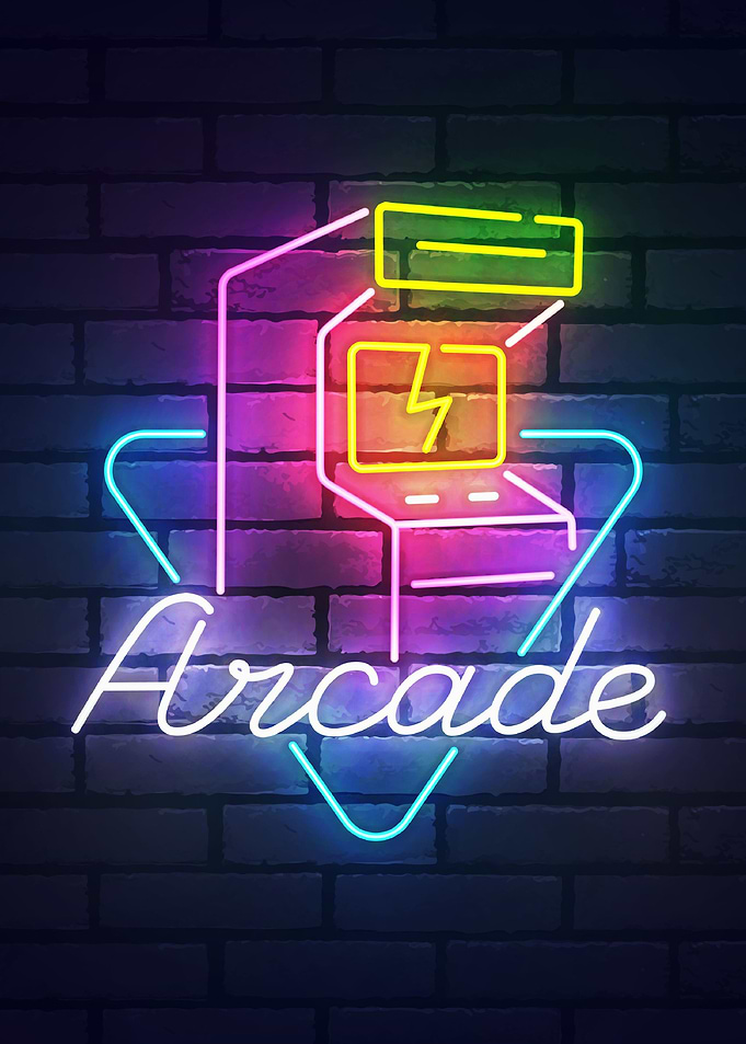 Arcade Decor Neon Gaming