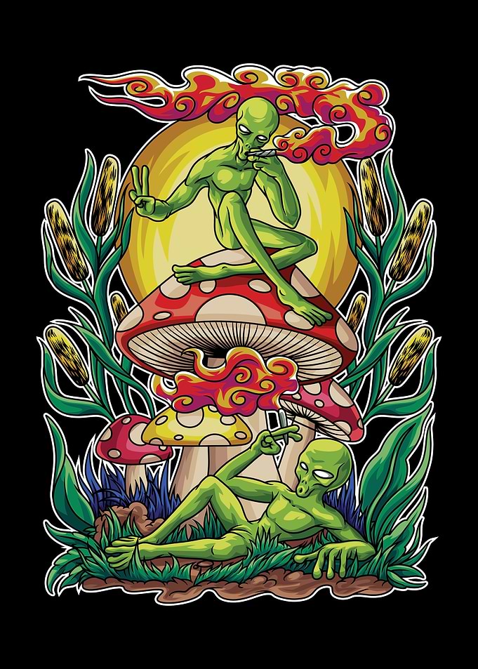 Weeds Mushrooms Aliens 2