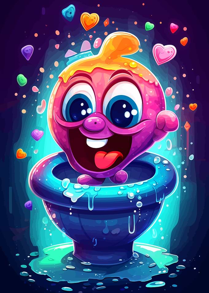 Toilet Kawaii Cute Cartoon