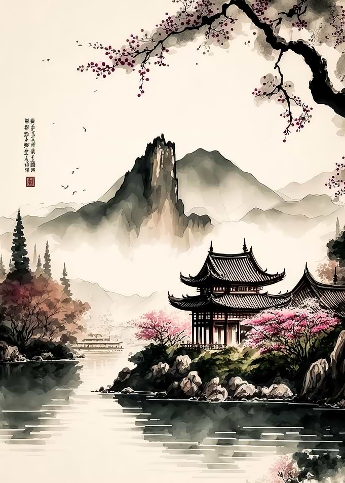 Japan mountain river