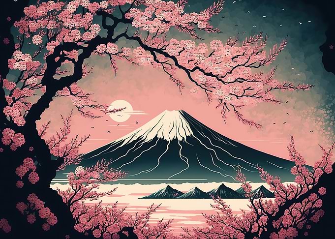 Japanese cherry blossoms