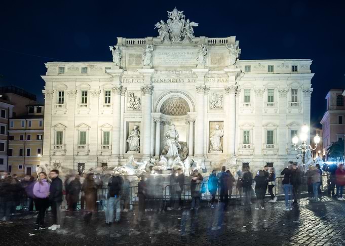 Trevi fountain Rome Italy