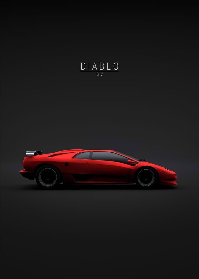 1997 Lambo Diablo SV Red
