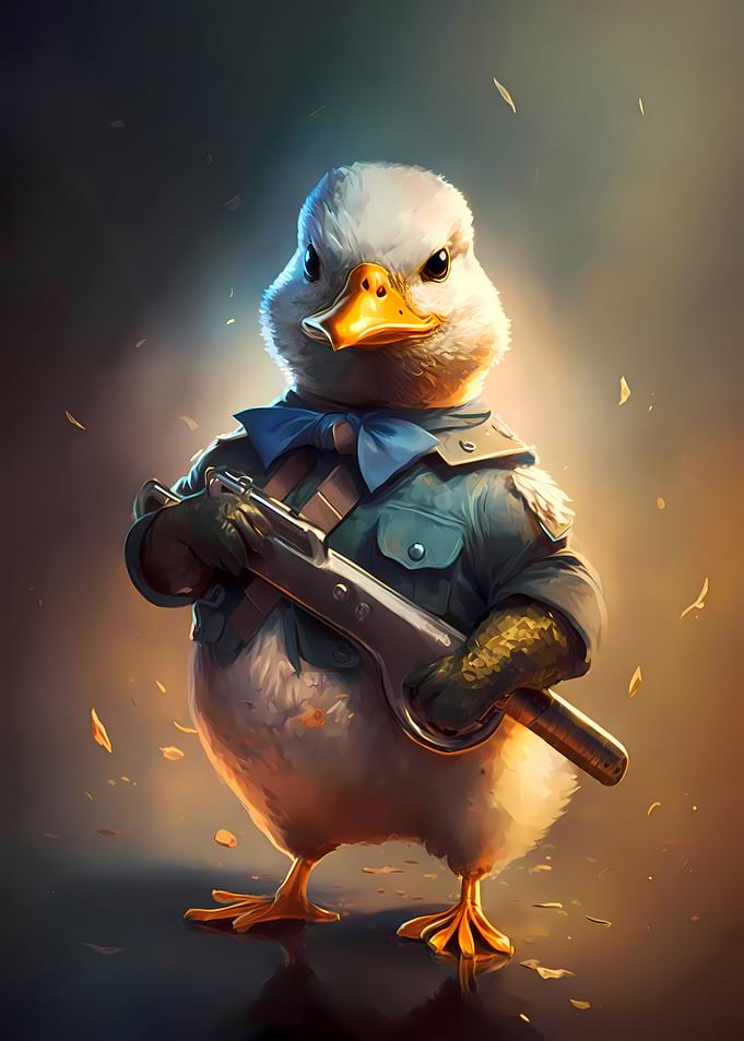 Soldier Baby Duck
