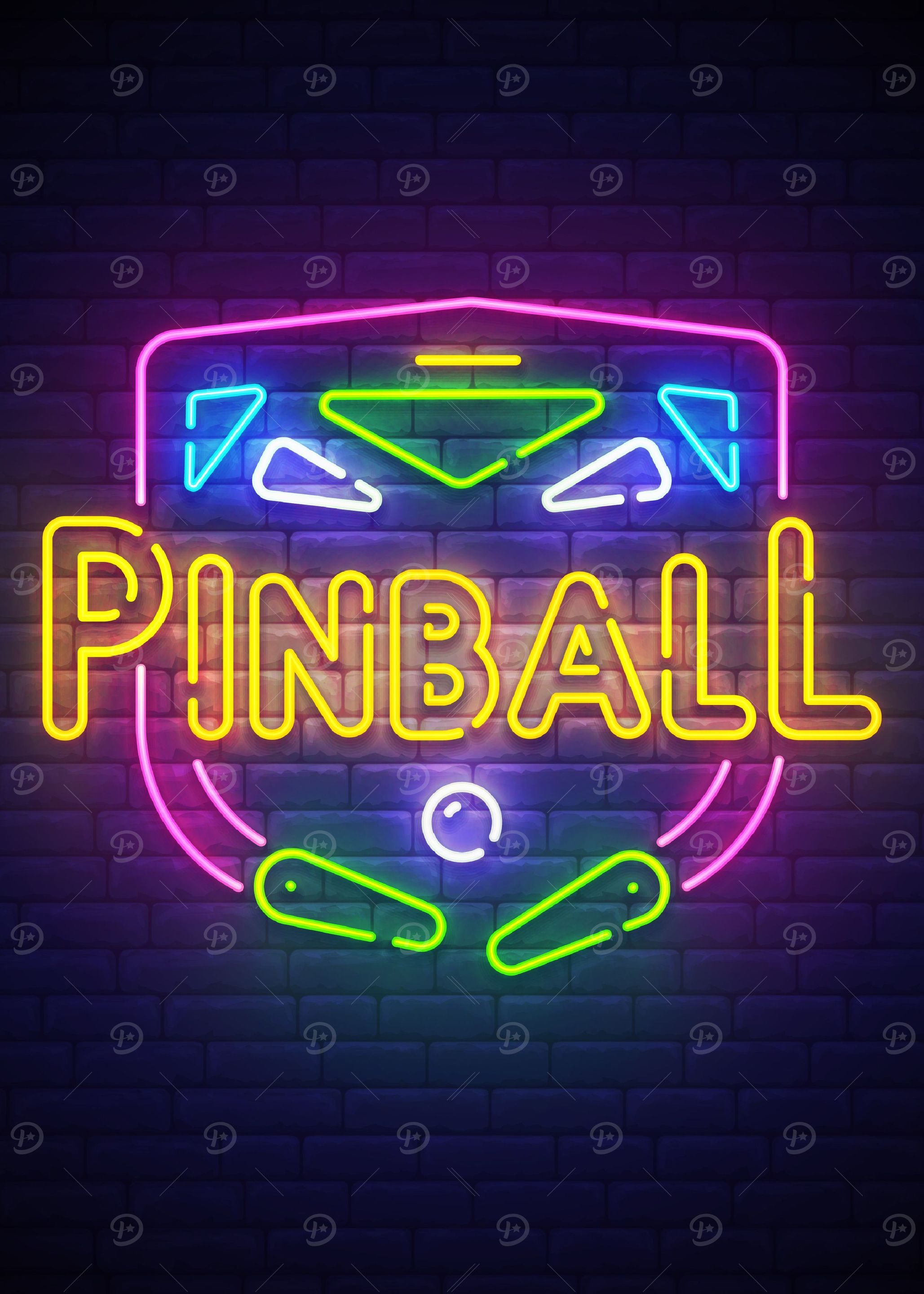 Pinball Decor Neon Gaming