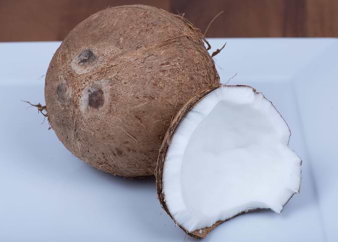 Coconut on White
