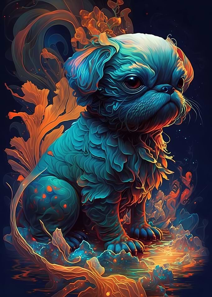 Shih Tzu Dog Mystical