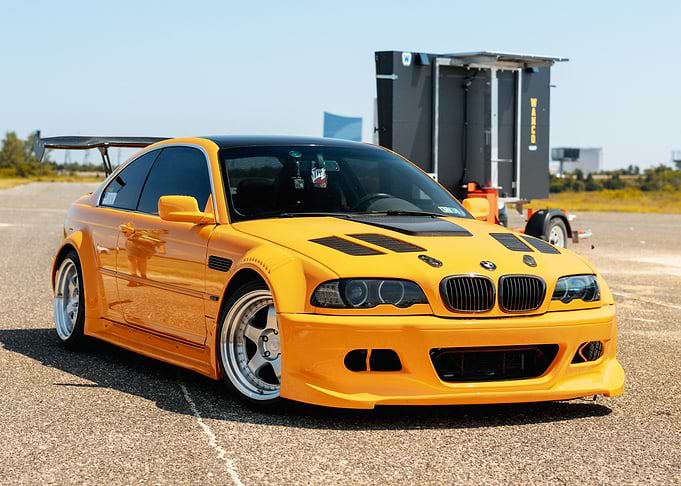 Orange BMW Sport Car
