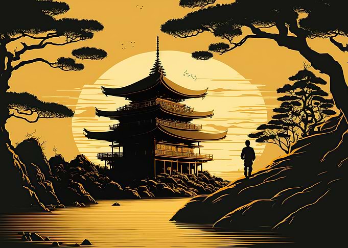 Japanese pagoda