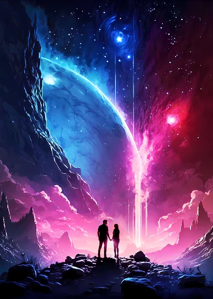 Cosmos Couple Lovers
