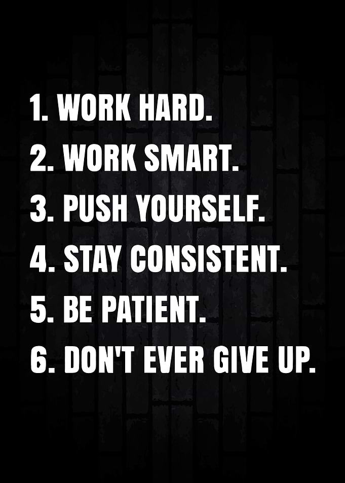 Motivation text art