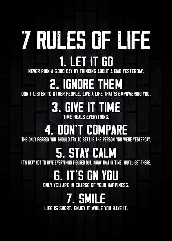 7 Rules Of Life Vintage