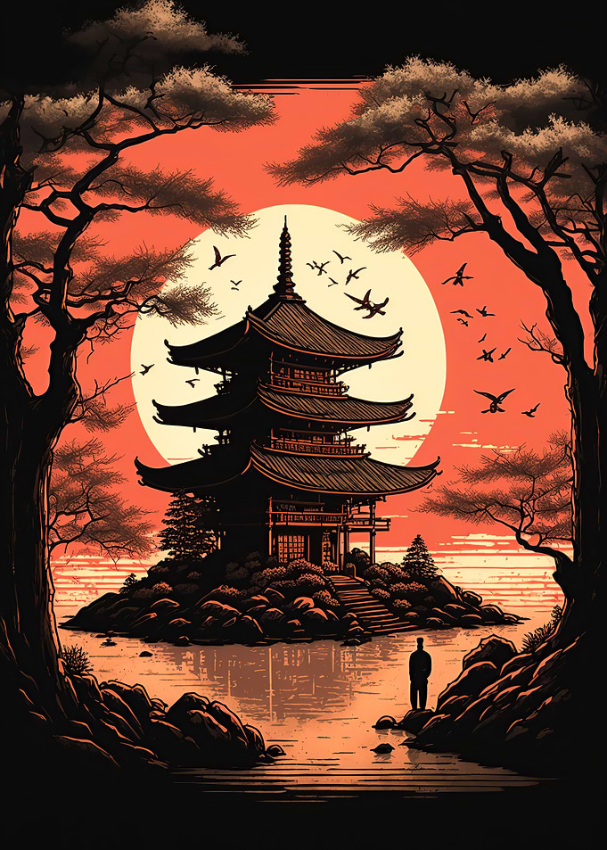 Japanese pagoda