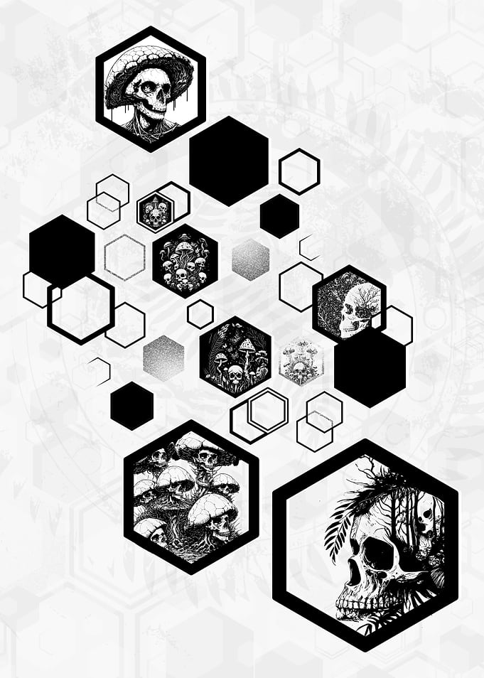 Hexagons Ferns