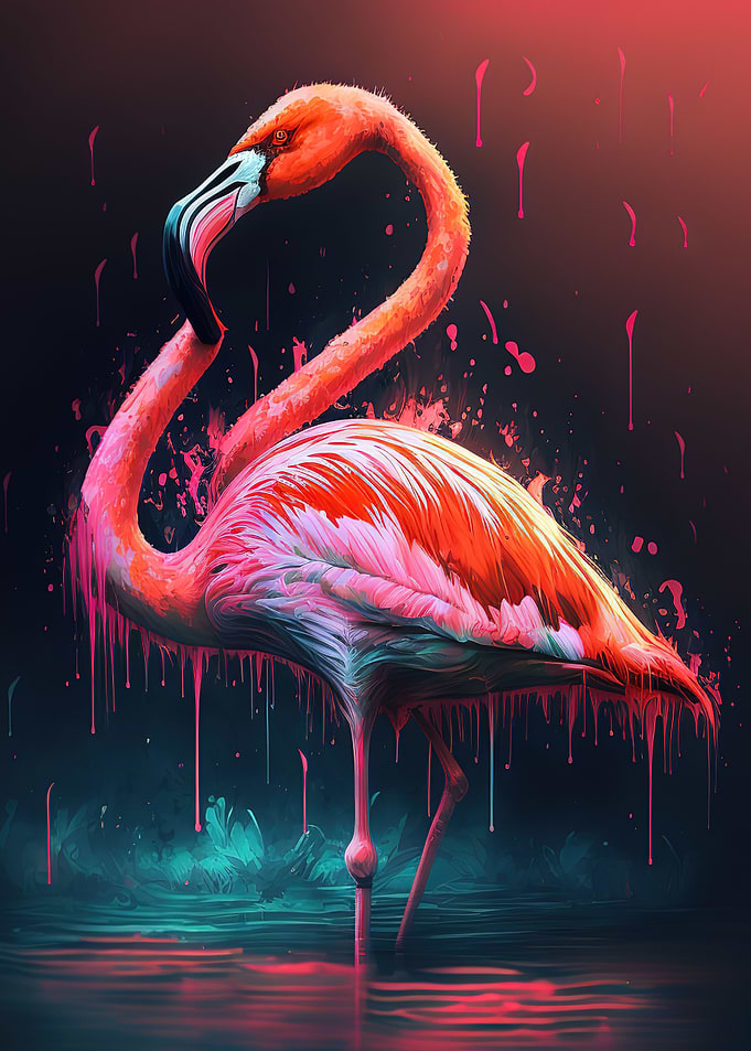 Flamingo pink beautiful