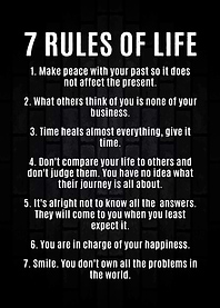 7 Rules Of Life Vintage