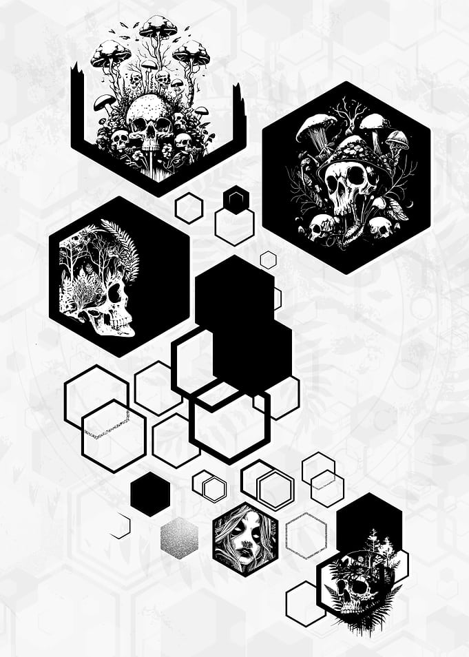 Hexagons Ferns