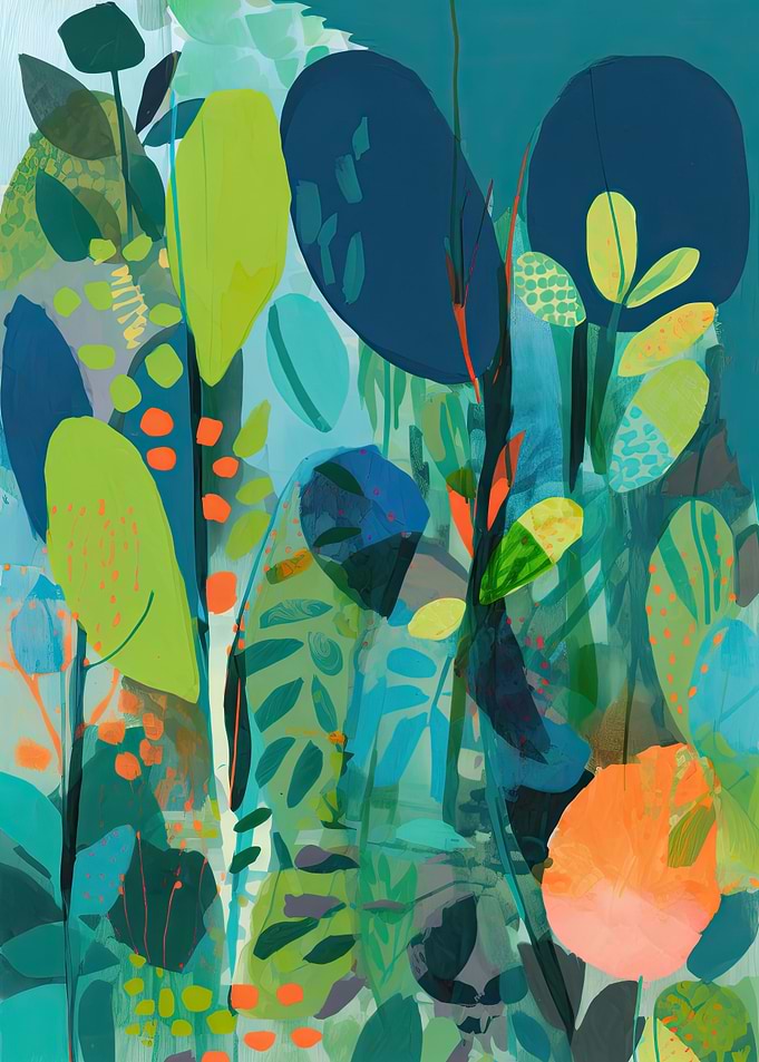 Abstract Floral Design