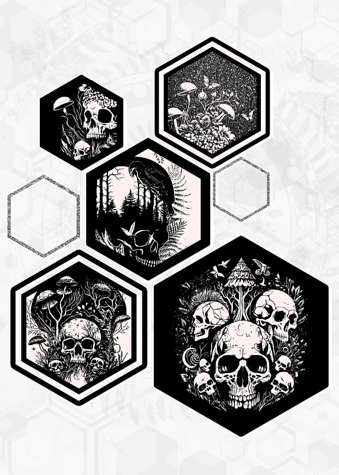 Hexagons Ferns