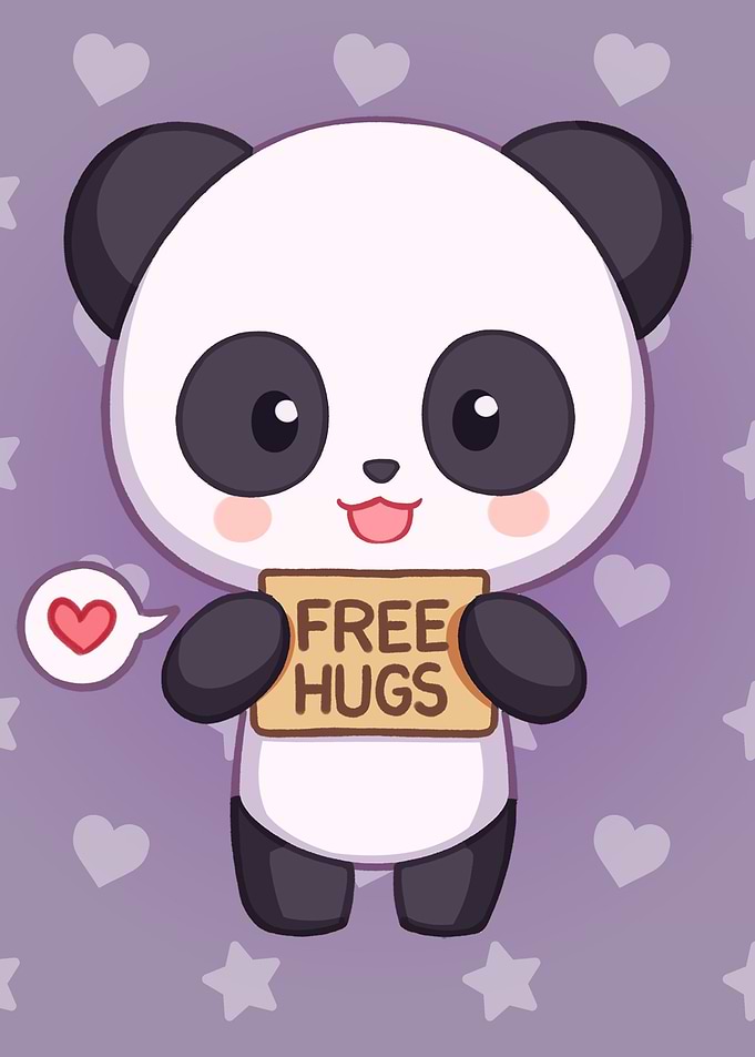 Panda Offering Free Hugs
