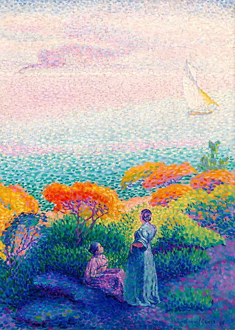 Two Women by the Shore