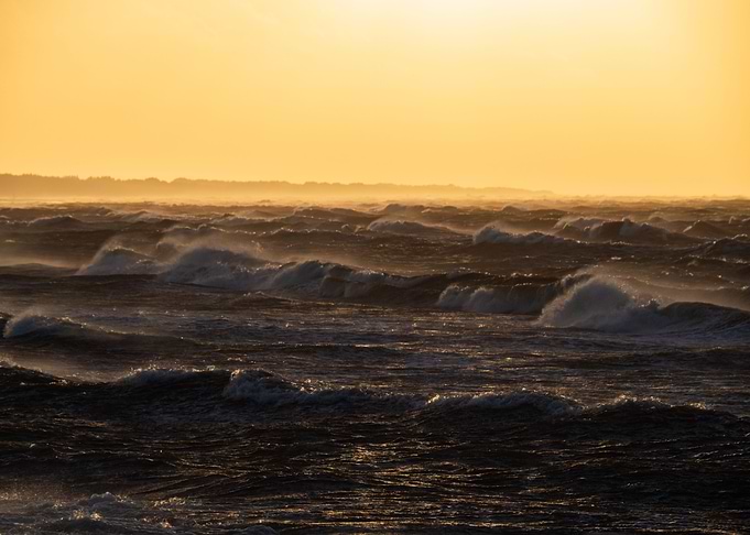 Sunset And The Sea
