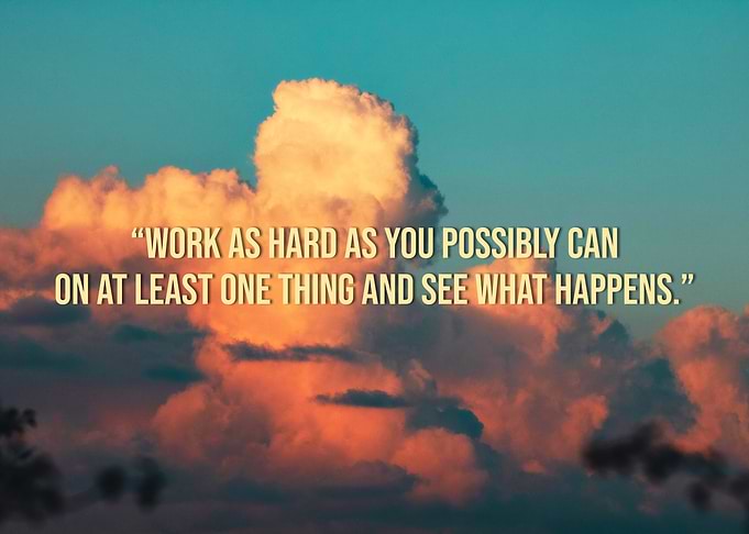 Work hard Quote