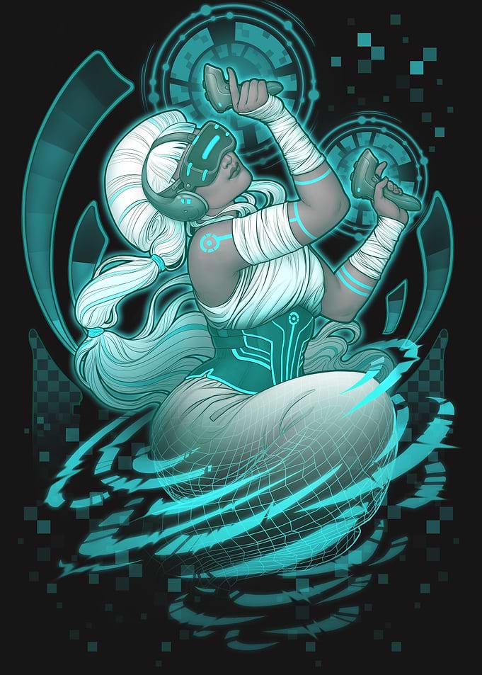 VR Gamer Lady