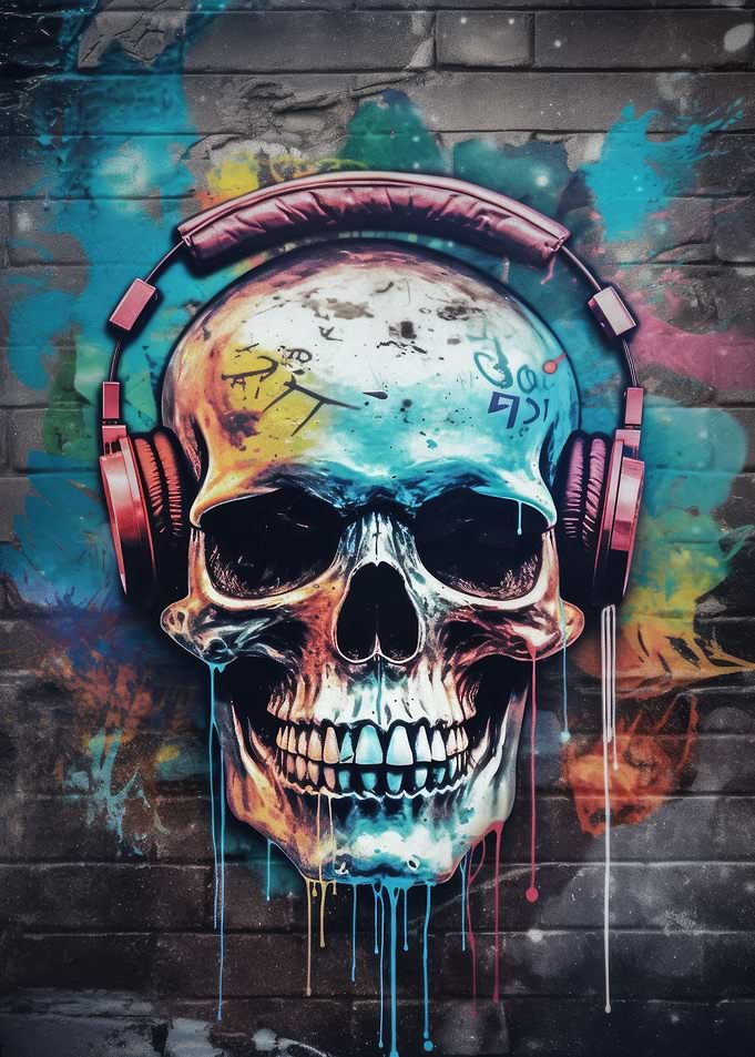 Graffiti Skull Groove