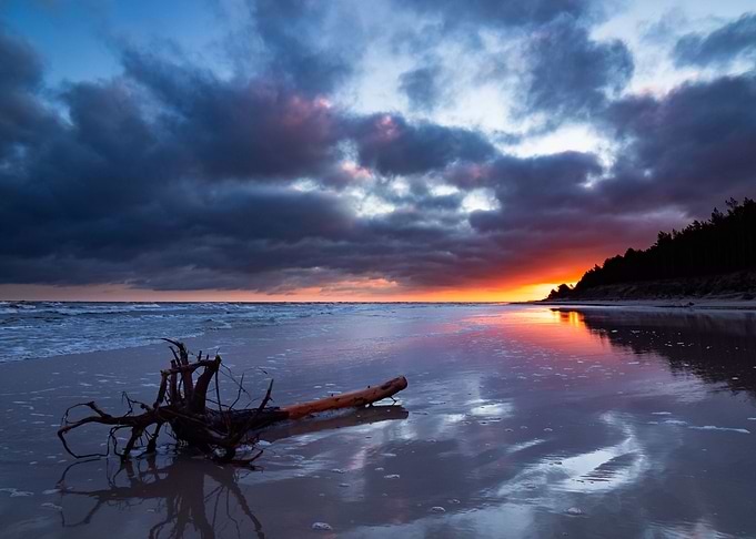 Sunrise Over The Sea