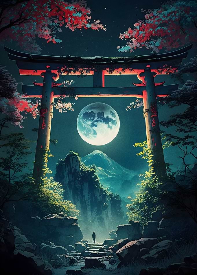 Moonlight blue light