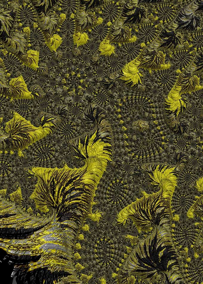 Funky Vivid Yellow Fractal