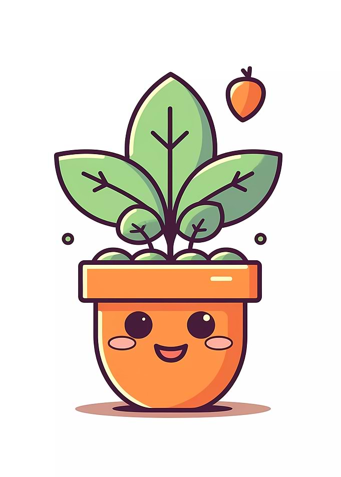 Cute Minimalist Pot Plant