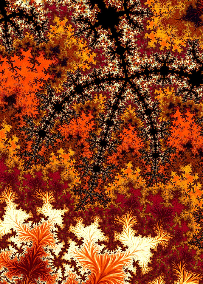 Vibrant Orange Fractal