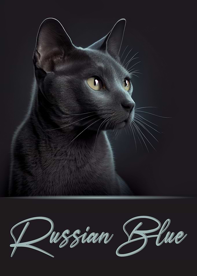 Russian Blue Portrait