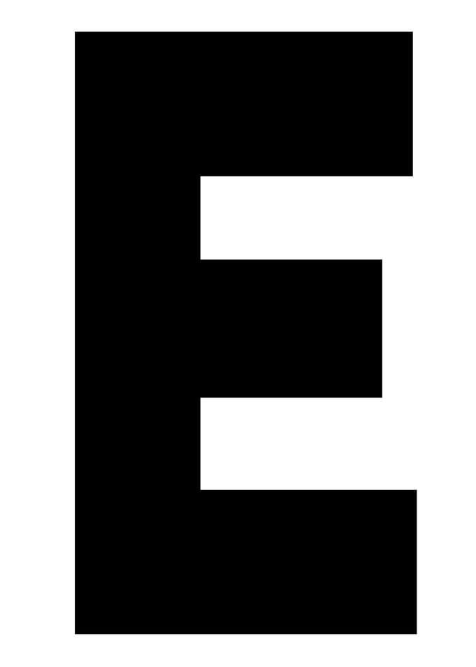 Capital Letter E