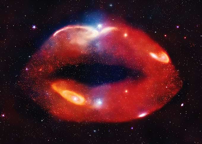Lips galaxy stars stardust