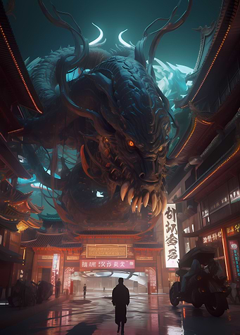 Futuristic Dragon