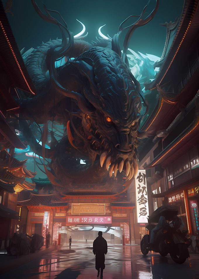 Futuristic Dragon