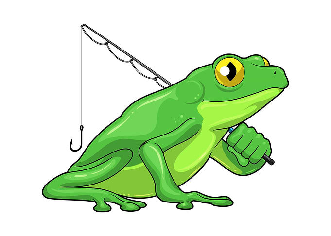 Frog Fisher Fishing rod