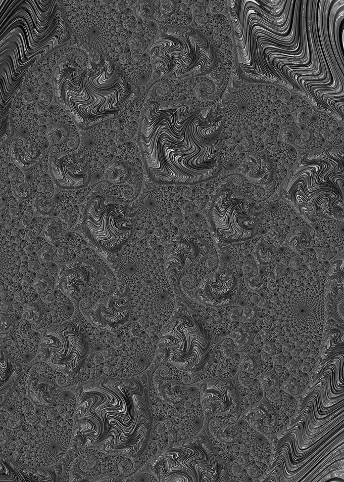 Trippy Funky Gray Fractal