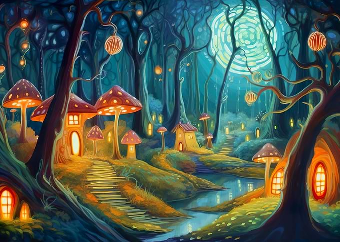 Mushroom Fantasy Forest