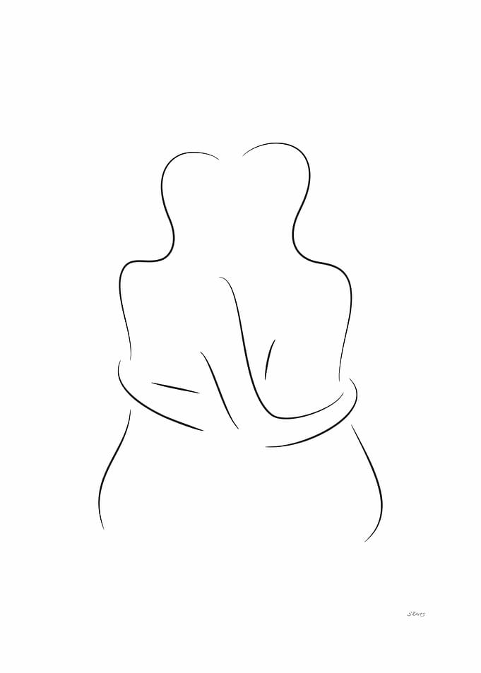 Couple from back