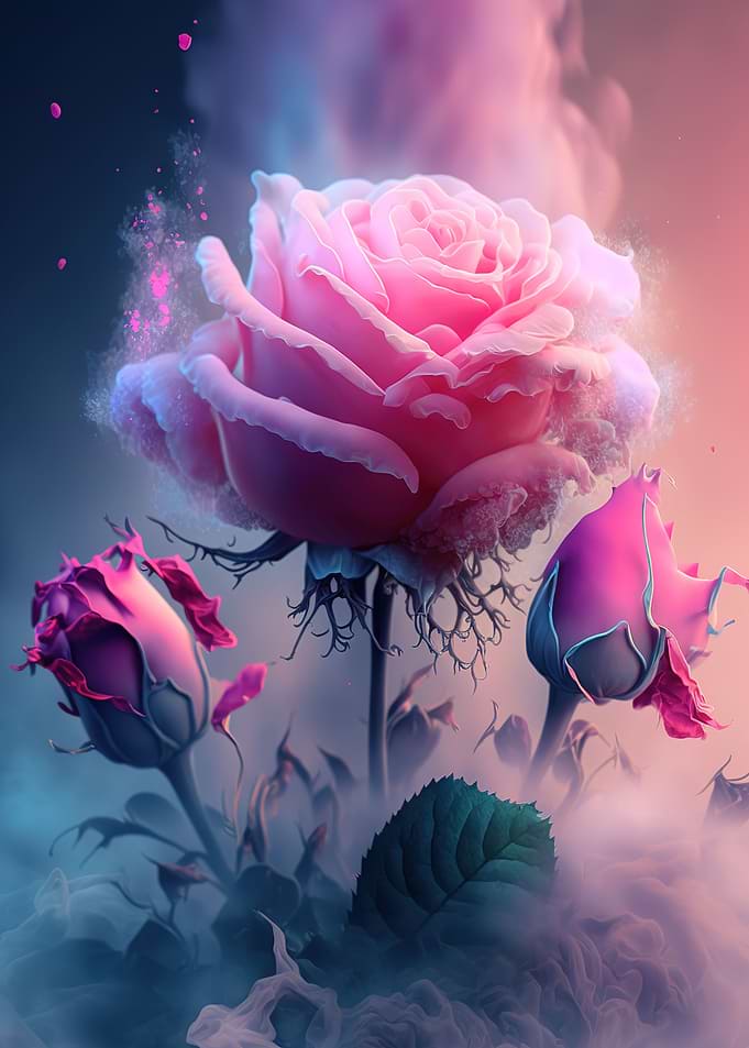 pink roses