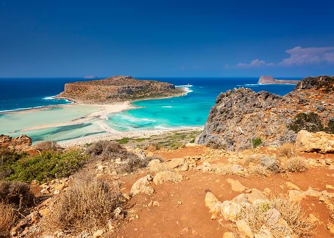 View of the Balos lagoon