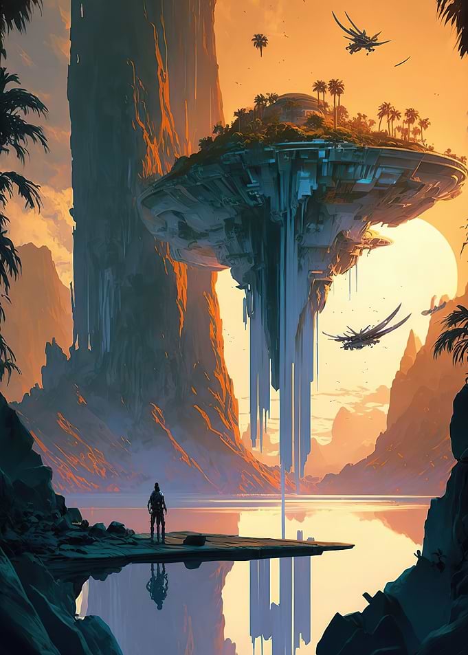 An alien planet