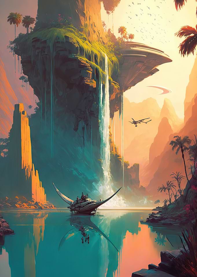 An alien planet