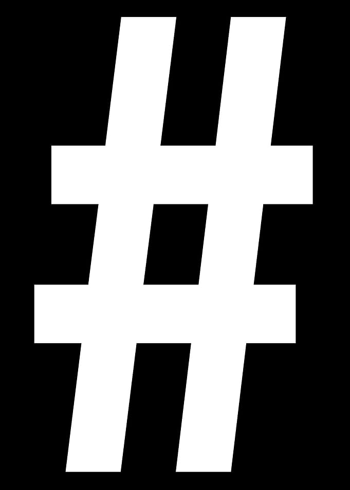 Hashtag Pound Symbol